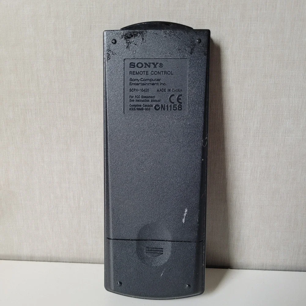 Sony DVD Remote Control PlayStation 2 SCPH-10420 Black Good Retro Gaming Media